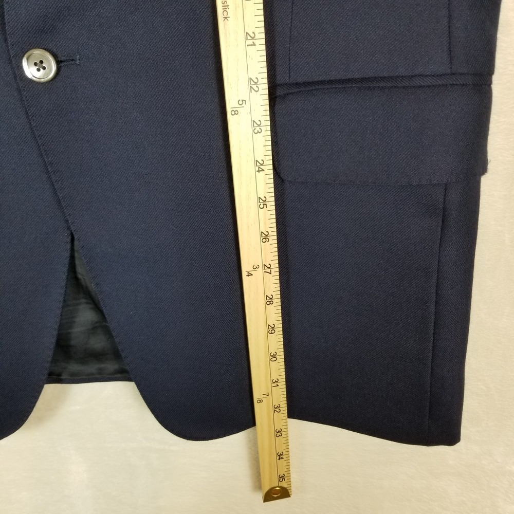 John W. Nordstrom Blazer Men 44L Navy Loro Piana 100% Cashmere Sport Coat Napoli - Picture 8 of 10